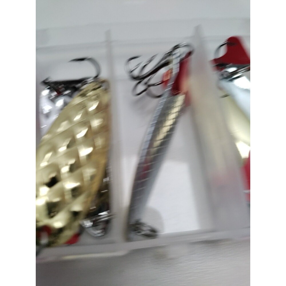 A 10 Piece Silver And Gold Spoon Lures For Bass Trout And More - Picture 4 of 7